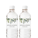 20PCS Personalized Wedding Water Bottle Label,Waterproof 8"x2" Custom Name Date Wedding Lables for Bridal Shower Party Favors
