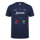 Jesus Is Calling T Shirt Christ Christian Religion Faith Bible Catholics Gift T-Shirt For Men Male Short Sleeve O Neck Tshirt