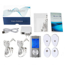 TENS EMS Unit 8 Modes Digital Palm Device Best Pain Relief Machine for Neck Back Lumbar Muscle Stimulator Therapy Body Massager