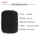 For Junky Curl Afro kinky Curly Synthetic Braiding Hair Extensions For DIY Good Omens 50g/pcs For Dreadlocks Twist Braids Hair