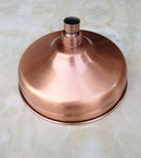Antique Red Copper Round 8" Rainfall Shower Head, Extension Pipe Wall Arm Shower Arm Bathroom Accessory (Standard 1/2") Nsh100