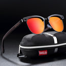 BARCUR Cat Eye Wood Sunglasses Polarized Stainless Steel Frame wooden Sun Glasses for Men Women Oculos lunette de soleil femme