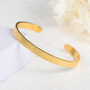 Personalized Ayatul Kursi Cuff Bangles For Women Gold Stainless Steel Arabic Bracelet Messager Islam Muslim Men Jewelry Gift