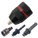 Metal Heavy Duty 1/2-20UNF 13mm Keyless Drill Chuck Hex Shank/SDS/Socket Square Female Adaptor Hardware Tool Professional