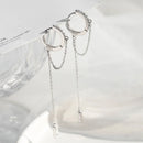 Prevent Allergy 925 Silver Needle Tassel Round Bead Long Drop Earring For Women Party Wedding Jewelry eh1047