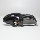 New Boys Shoes Round Toe Tasseled Casual Slip On Loafers Kids Smart Spanish Page Boy Wedding Dress Formal Soft Rubber Sole Flats