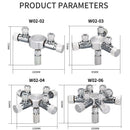 ZRDR aquarium CO2 shunt bubble counter control fine-tuning valve generator system distributor fish tank multi-channel CO2 shunt