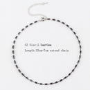 Sexy Short Sparking Rainbow Tennis Chain Chocker Necklace With AAA+ CZ Fashion Personality Women Collar Jewellery bijoux femme