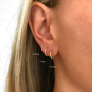 6/7/8/13MM Classic Circle Hoop Earrings For Women 925 Sterling Silver Round Earring Men Pendientes Huggie Earring Jewelry Aretes