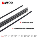KAWOO Car Vehicle Insert Rubber Strip Wiper Blade (Refill) 8mm Soft 14" 16" 17" 18" 19" 20" 21" 22" 24" 26" 28" 1pcs Accessories