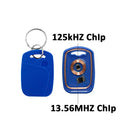 5个Rfid双芯片智能标签IC ID可重写钥匙扣125khz克隆复印器徽章13.56mhz NFC T5577 CUID复制器令牌