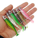 Fake Lure Jigging Soft Bait Fishing Lures 9/11cm 15.6/23.3g DIY Head Jig Fish T Tail Sea Bass Lure Fishing Tackle 6 Colors