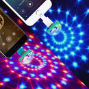 Car USB Ambient Light DJ RGB Mini Colorful Music Sound Led Apple USB Interface Holiday Party Atmosphere Interior Dome Trunk Lamp