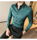 Camisas De Hombre Long Sleeve Shirts For Men Clothing 2026 Business Formal Wear Camisa Social Masculina Slim Fit Chemise Homme