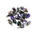 5pcs/lot Natural Amethysts Pendant Irregural Shape Small Pendnat Charms for Making Women DIY Necklace Size 10x25-15x35mm