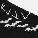 Tonval Bat Embroidery Halloween Costumes Party Vintage Dresses for Women Cap Sleeve Keyhole Front Retro A Line Dress