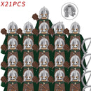 Classic Medieval Movie Elves Dwarf Warrior Iron Foot Dane leader of the Dwarfs Building Blocks LOTR Figures Toys For Children
