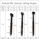 KS EXA 900I Wire Control Hydraulic Seat Tube MTB Seatpost 30.9/31.6mm Cable Remote Internal Routing Dropper