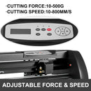 SucceBuy 28 Inch Vinyl Cutter Machine With Floor Stand Vinyl Plotter Adjustable Force Speed SIGNMASTER Software For Sign Making