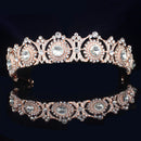 Bridal Tiara Crown Princess Bride Crystal Diadem Pageant Prom For Women Hair Ornaments Wedding Bridal Head Jewelry Accessories