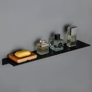 30-60CM Black Kitchen Aluminium Bathroom Shelves Shower Storage Rack Wall Mounted Corner Basket Shampoo Toothbrush Cup Shelf