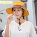 K106 Women's Bucket Hat Panama 2021Fashion Sun Visor Breathable Fisherman Protection Hat Ponytail Cap Summer Hats Beach Sun Hats