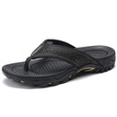 YEINSHAARS Summer Sandals Male Beach Shoes Leather Sandals Leisure Flip flop Men Beach Sandals Man Fashion Casual Slippers