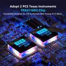 Fosi Audio TB10A TPA3116D2 Stereo Amplifier Receiver 2 Channel Mini HiFi Power Amplifier Audio For Home Speakers Bass Treble