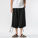 Men Streetwear Harem Pants Chinese Style Pants Male Black Ancient Style Wide Leg Pants 2023 Summer Men Casual Pants Dropshipping