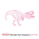 Geometric Tyrannosaurus Wall Stickers Dinosaur Wall Decals For Baby Room Decor Wall Art Bedroom Gift For Kids Room Decor