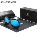 KINGSEVEN 优雅年轻女士眼镜偏光太阳镜渐变镜片反光镜面蝶形款 N7215