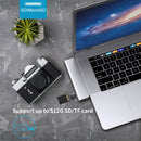USB 3.1 Type-C 集线器转 HDMI 适配器 4K Thunderbolt 3 USB C 集线器，带 Hub 3.0 TF SD 读卡器插槽 PD 适用于 MacBook Pro/Air 2018 - 2020