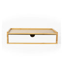 2025 New Bamboo Hotel Toiletries Storage Organizer Pull-out Hotel Room Tooth Set Storage Box