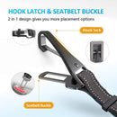 Benepaw Bungee Dog Car Seat Belt 2 In 1 Latch Bar Attachment Elastic Reflective Pet Safety Belt Universal Vehicle Traveling