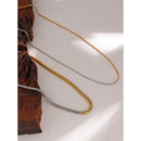 Yhpup 316L Stainless Steel Jewelry Minimalist Metal Mix Chain Necklace High Quality 18 K Plated Women Collar Necklace Jewelry