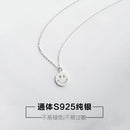 New Arrivals 925 Sterling Silver Smiling face Necklaces & Pendants For Women Hot Fashion sterling-silver-jewelry