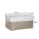 Cotton Linen Folding Storage Baskets Kids Toys Organizer Clothes and Sundries Storage Box Cabinet Storage Bag Laundry Basket