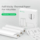 PeriPage 107mm/77mm/56mm Thermal Paper Roll BPA-Free Non-adhesive Receipt Printing Paper Waterproof Oil-proof Friction-proof