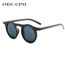 OEC CPO Classic Round Sunglasses Men Women Fashion Small Frame Sun Glasses Female Plastic Glasses Unisex Eyewear UV400 O626
