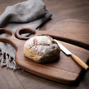 Black Walnut Wood Cutting Board With Handle Creative Coupls Style Whole Bread Tray Fruit Chopping Board For Kitchen Cooking Tool