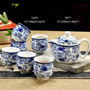 Retro Chinese Kung Fu Ceramic Teapot with Strainer Handmade Dragon Flower Puer Tea Pot 350ml Porcelain Samovar Kungfu Teaware