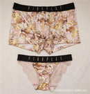 New Style Men's And Women Underwear Sexy Lace Panties Women Low Waist Printing Briefs Male Comfort Boxers Fashion Lovers Panties