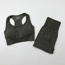 Workout Clothes For Women Seamless Yoga Sports Suits Sport Bra Top+High Waist Fitness Shorts 2 Piece Gym Set Running Sportswear