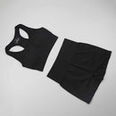 Workout Clothes For Women Seamless Yoga Sports Suits Sport Bra Top+High Waist Fitness Shorts 2 Piece Gym Set Running Sportswear