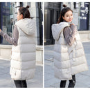 2023 New Autumn And Winter Women's Vest Loose Mid-Length Women's Waistcoat 3XL Women's Sleeveless Jacket