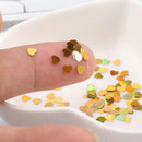 Eco-friendly PET 3mm Ultrathin Heart Nail Sequin Mixed Holographic Laser Silver Glitter Sequins for Craft Nail Art Decoration