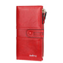 2022 Name Engrave Women Wallets Fashion Long Leather Top Quality Card Holder Classic Female Purse  Zipper Brand Wallet For Women