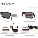 OLEY Polarized Men Sunglasses brand designer Retro Square Sun Glasses Accessories Unisex driving goggles oculos de sol Y6625
