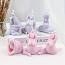 3D Human Body Art Home Decorate Plump Women Shapes For Handmade Soaps Making Resin Mould DIY Yoga Soy Wax Candle Silicone Mold