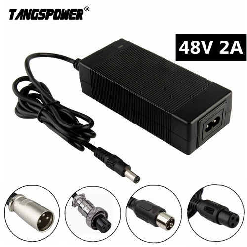 84W 48V 2A铅酸电池充电器，适用于57.6V铅酸电池充电器，适用于4*14.4V电池组，高品质静音充电